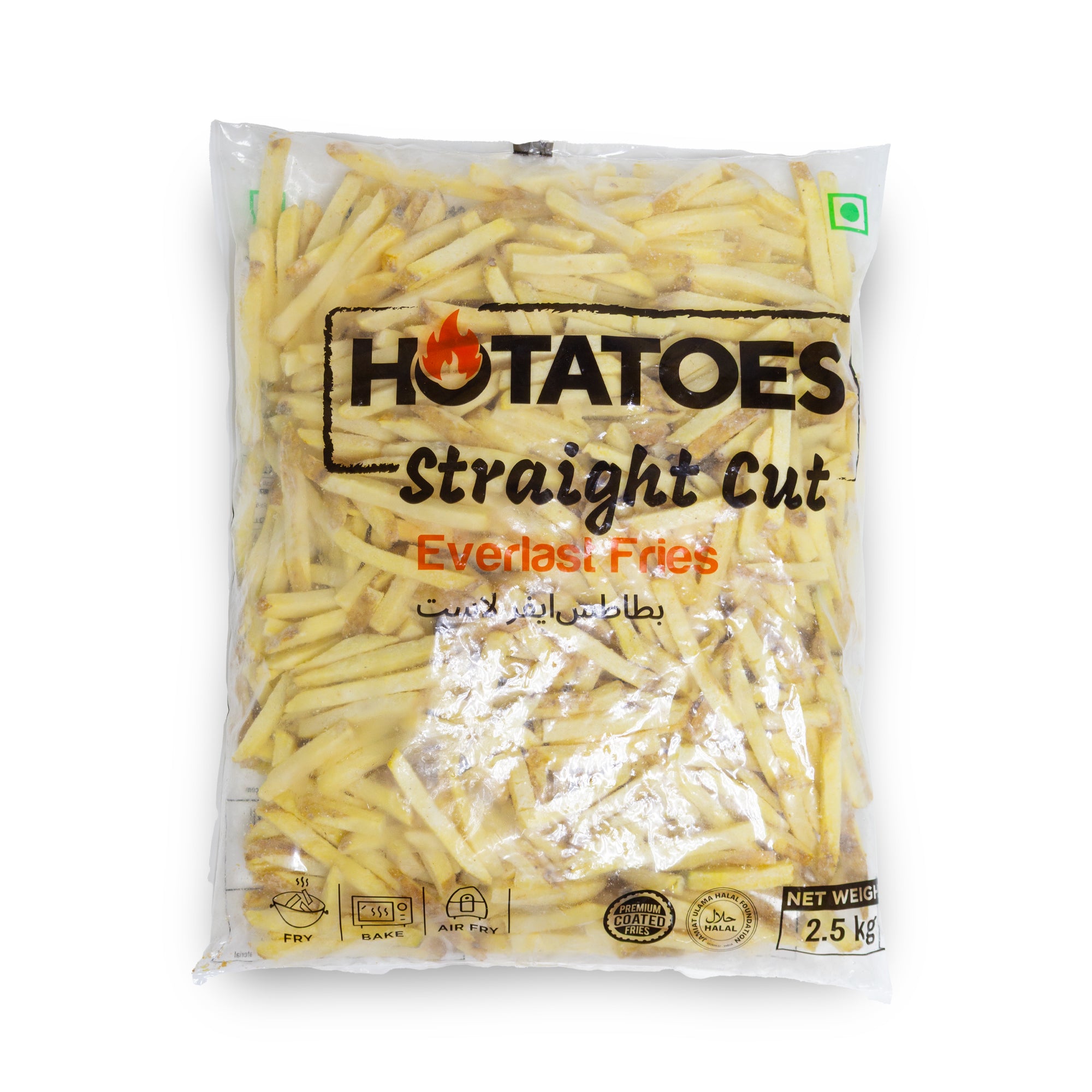 Skin On 9mm Coated French Fries 4×2.5kg