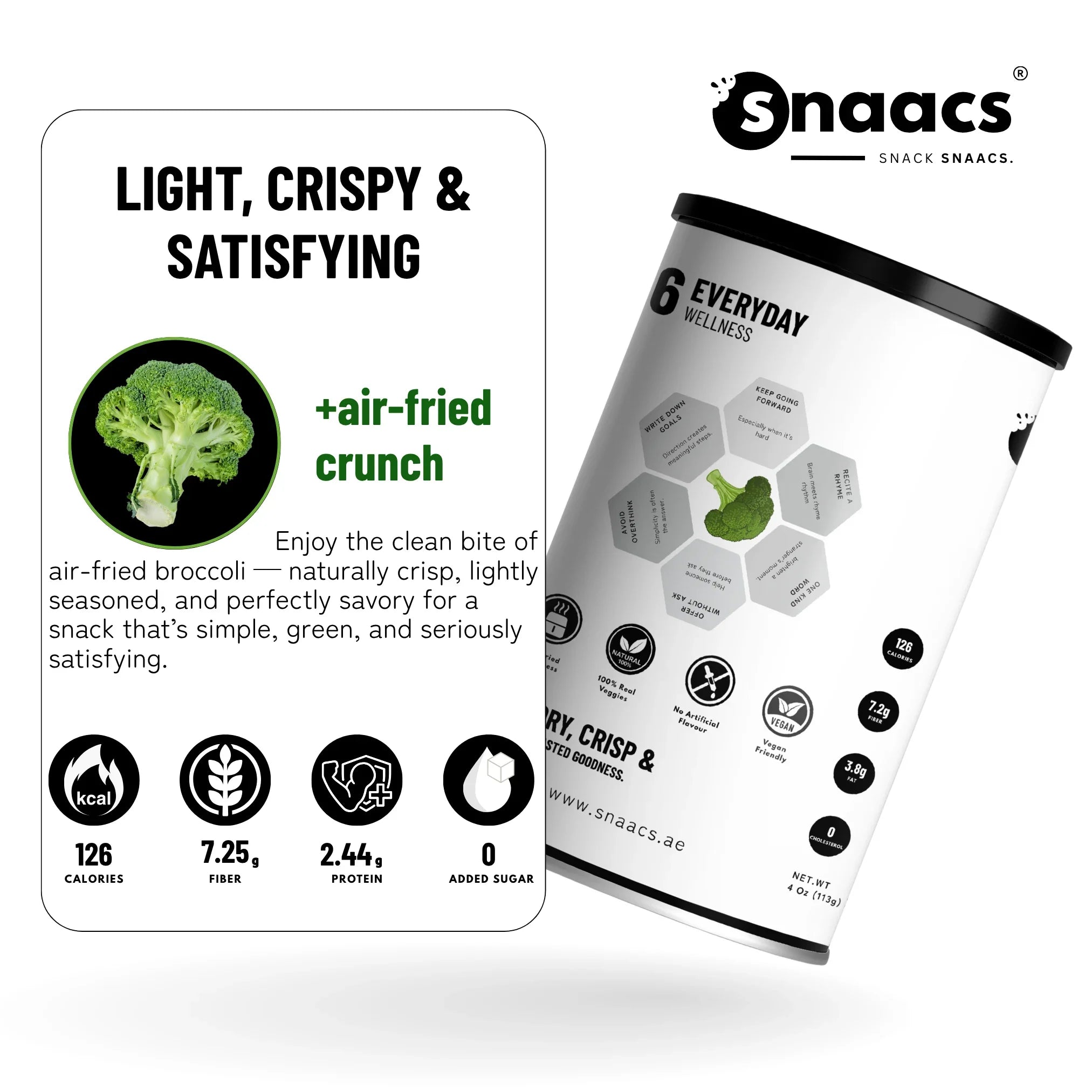Snaacs Air Fried Broccoli 113g