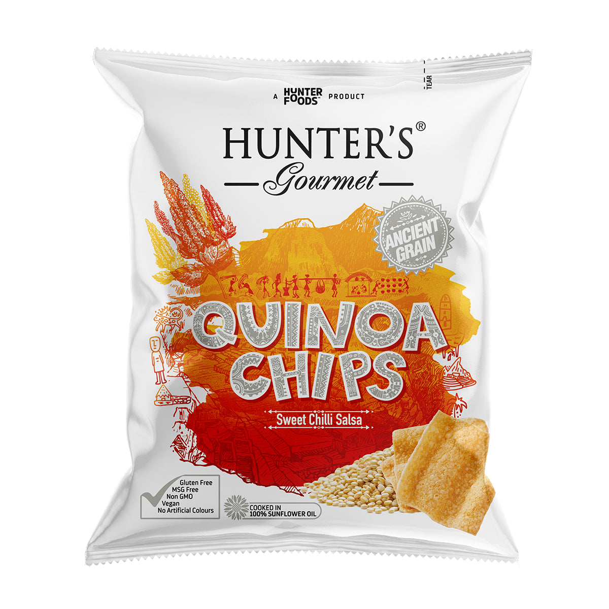 Hunter's Gourmet Quinoa Chips Sweet Chilli Salsa 28g