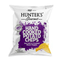 Hunter's Gourmet hand cooked potato chips sea salt black pepper vegan snack bag