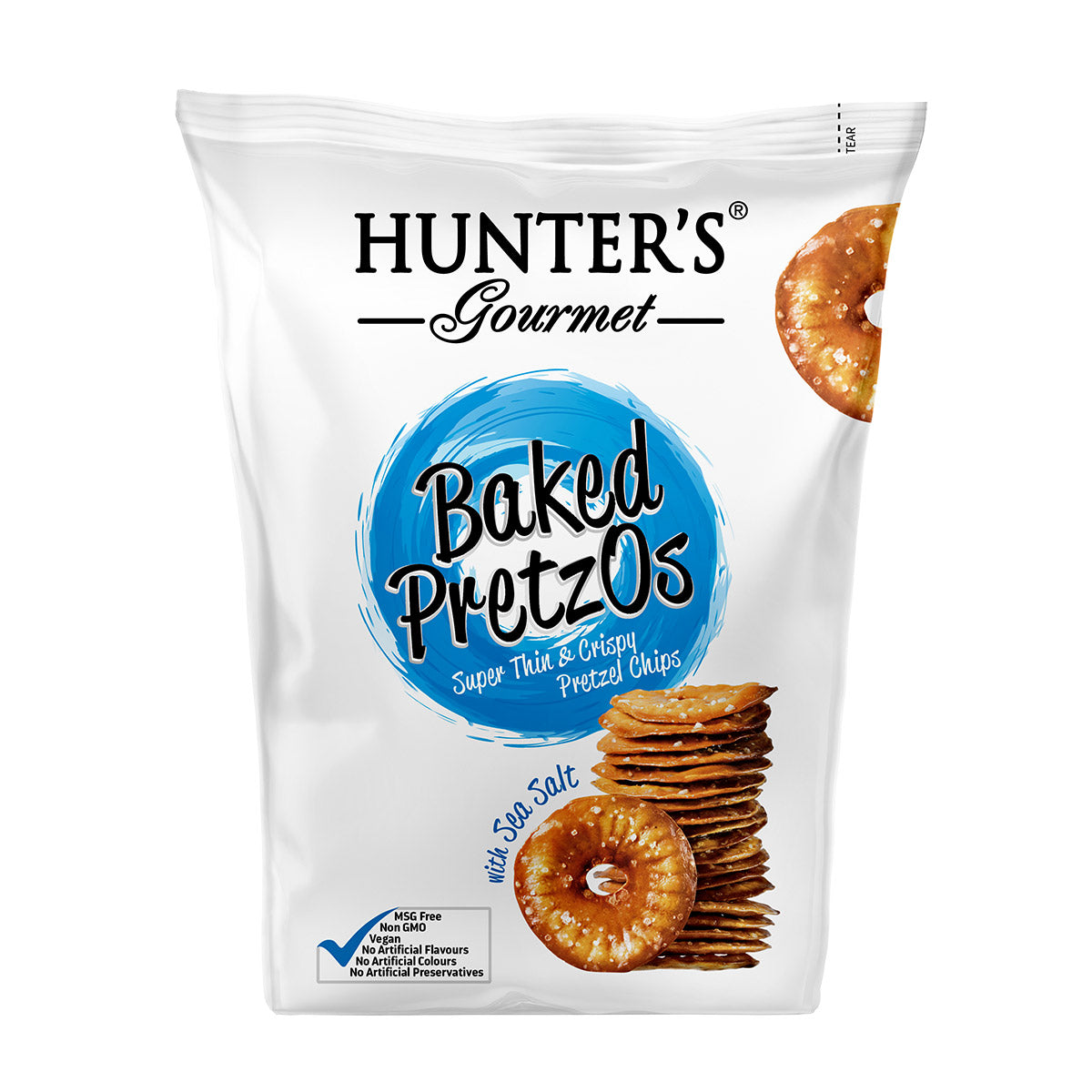Hunter's Gourmet baked pretzos with sea salt 180g