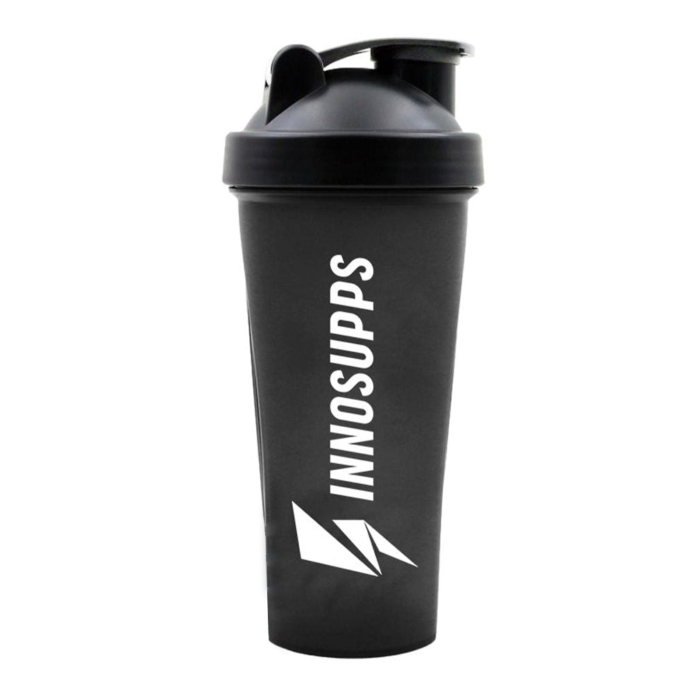 Innosupps - Sports Shaker with White Logo - Black