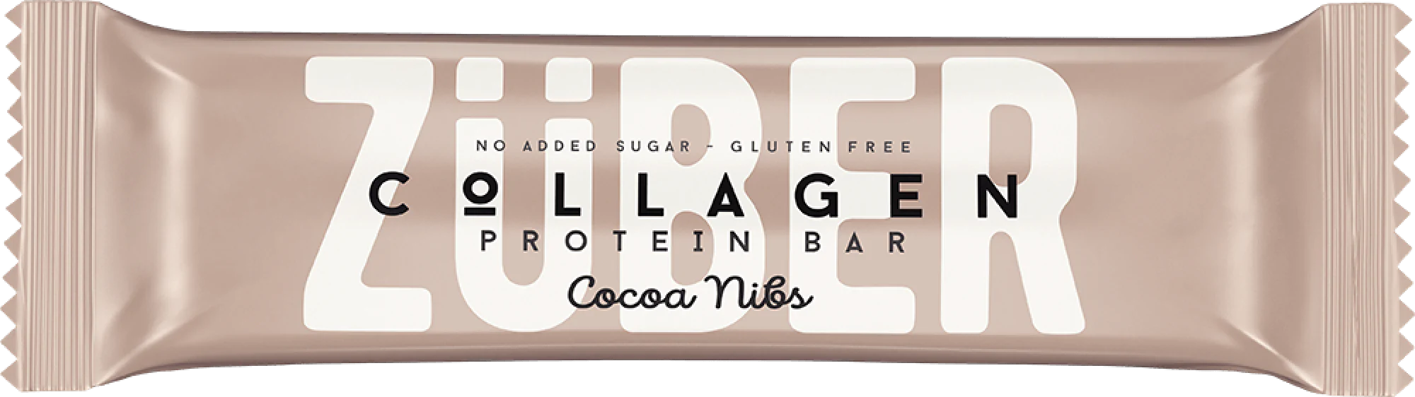 ZÜBER Cocoa Nibs Collagen Protein Bar 35g