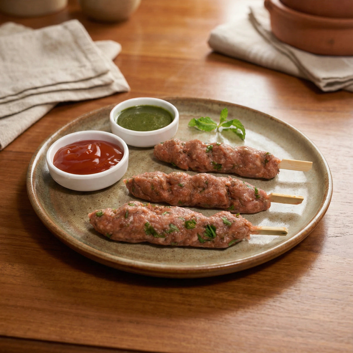 Lamb Kebab Skewers 3 pcs (Ready to grill)