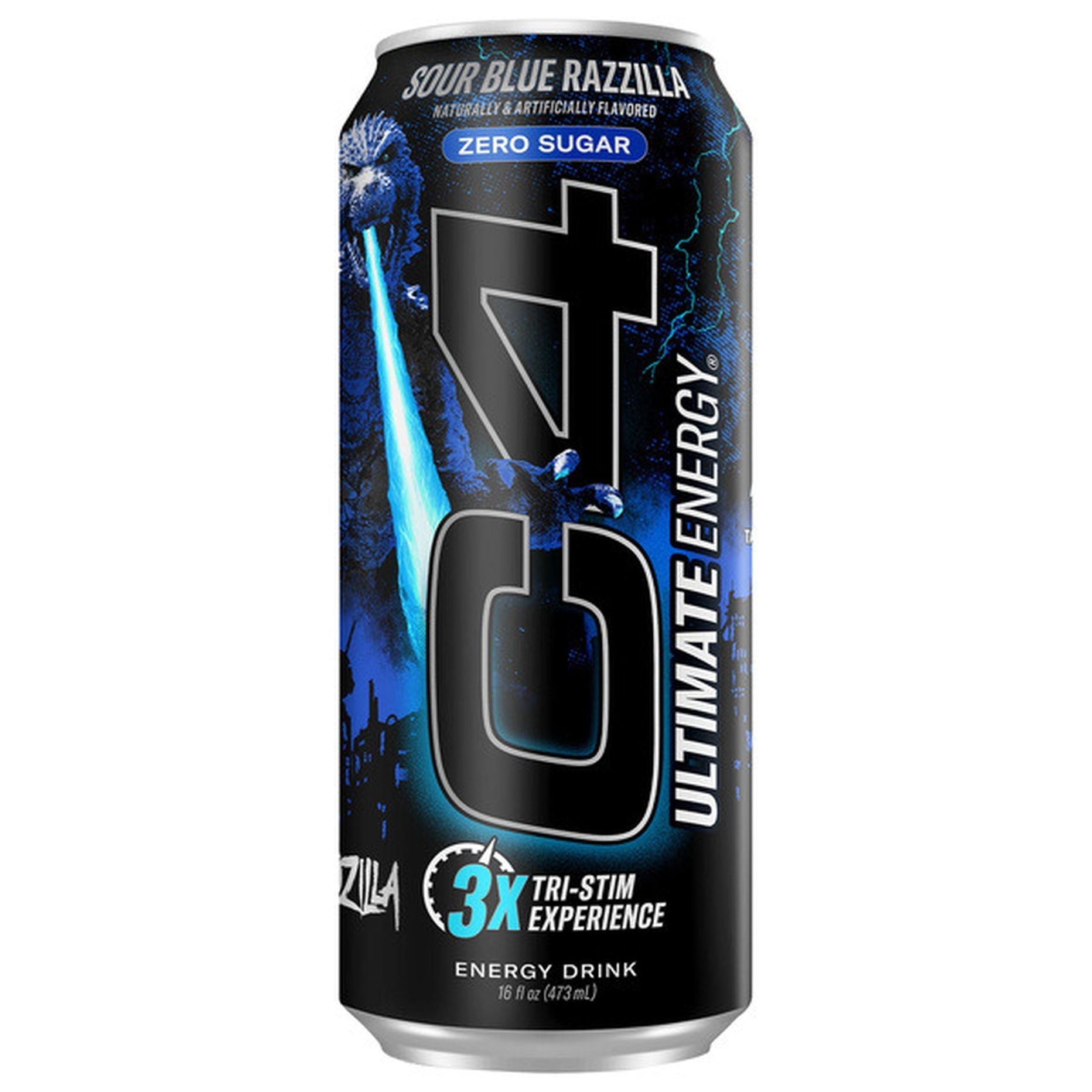 C4 Ultimate Energy Zero Sugar Sour Blue Razzilla 473ml