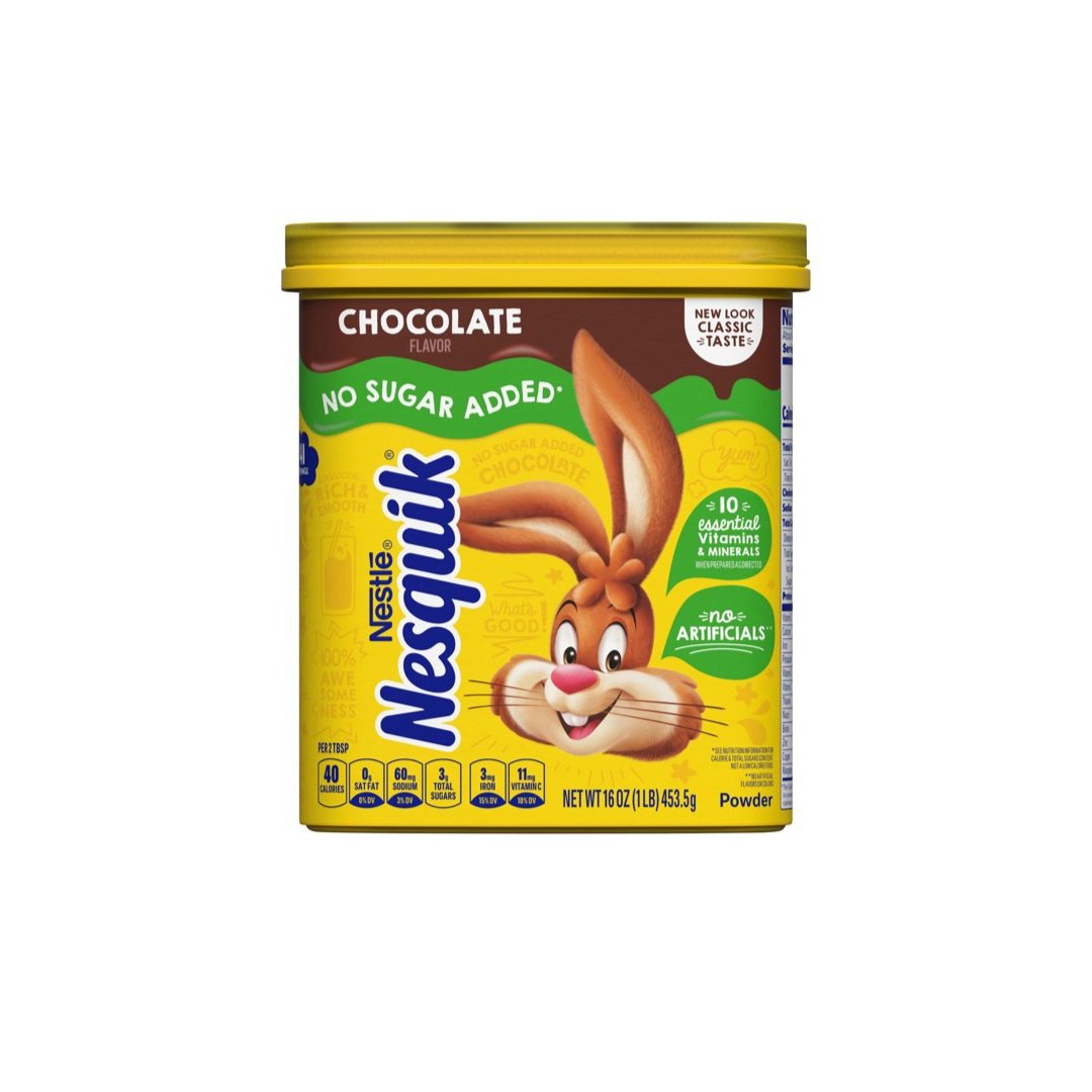 Nesquik Chocolate Powder No added Sugar 453.5g