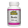 Natural Factors - Biotin 5000mcg