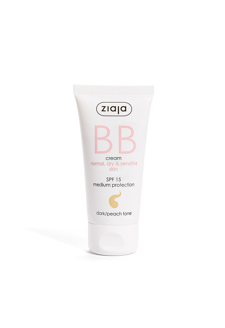 BB Cream Normal, Dry & Sensitive Skin, SPF15 Medium Protection Dark/Peach Tone