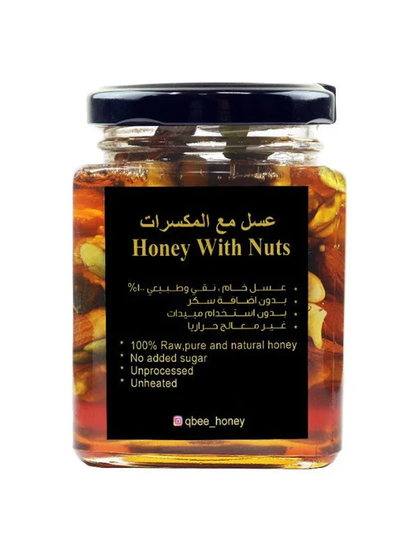 Queen Bee Sidr Honey Mixed With Nuts - 350g