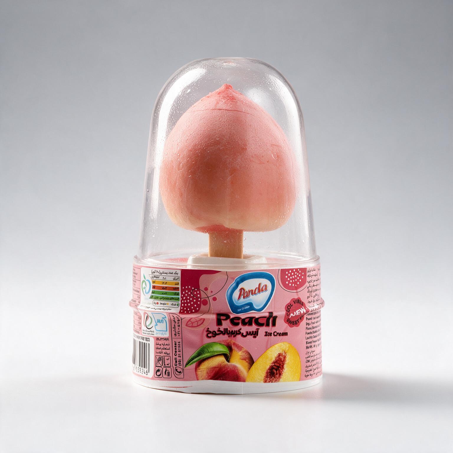 Peach 3D Ice Cream | Panda
