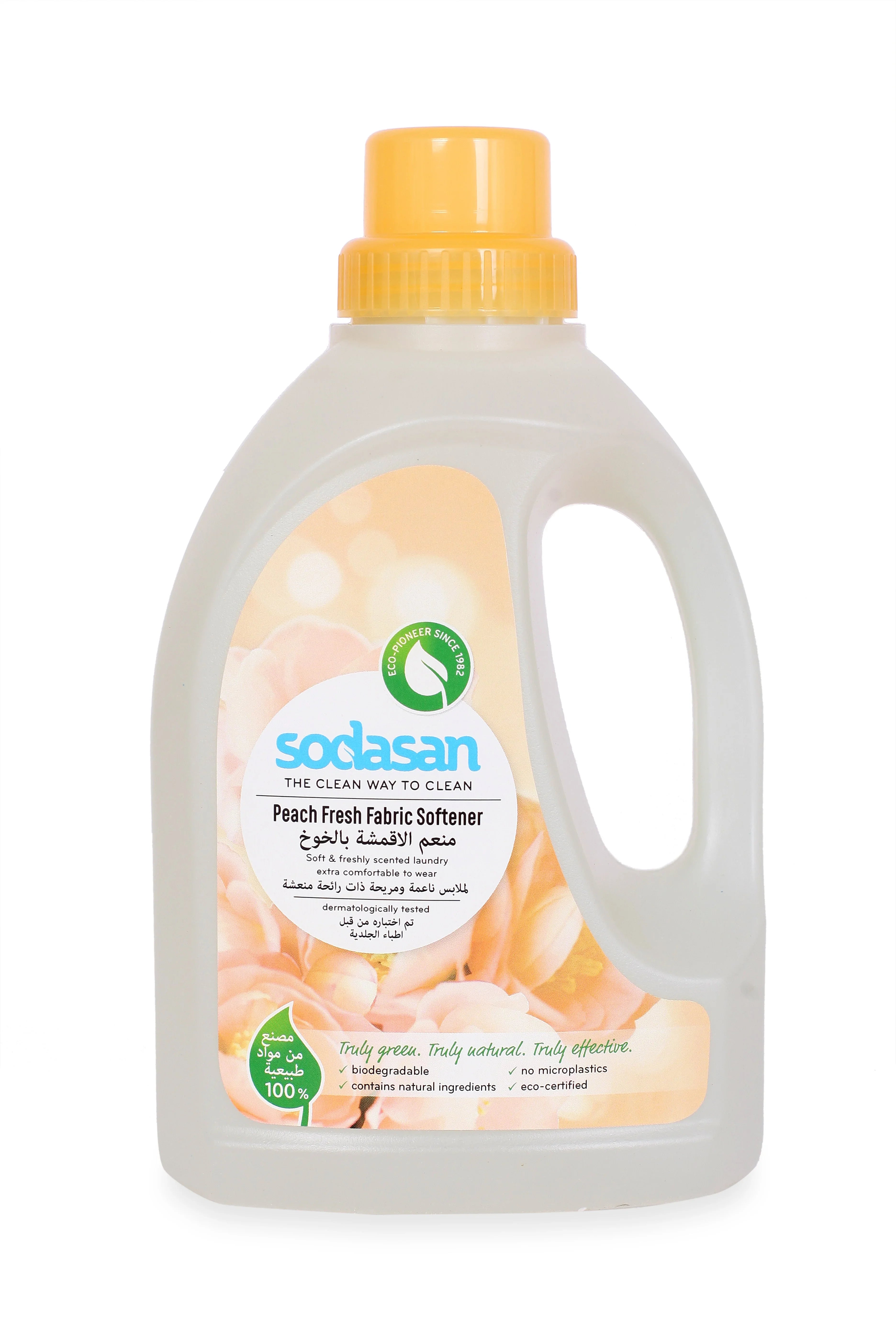Sodasan 100% Natural Peach Fresh Fabric Softener 750ml