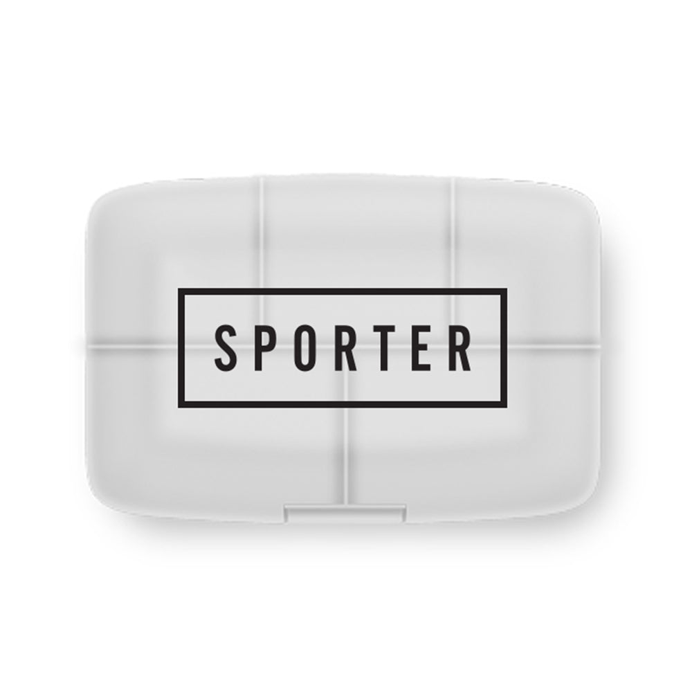Sporter Pill Container - Transparent Pill Organizer