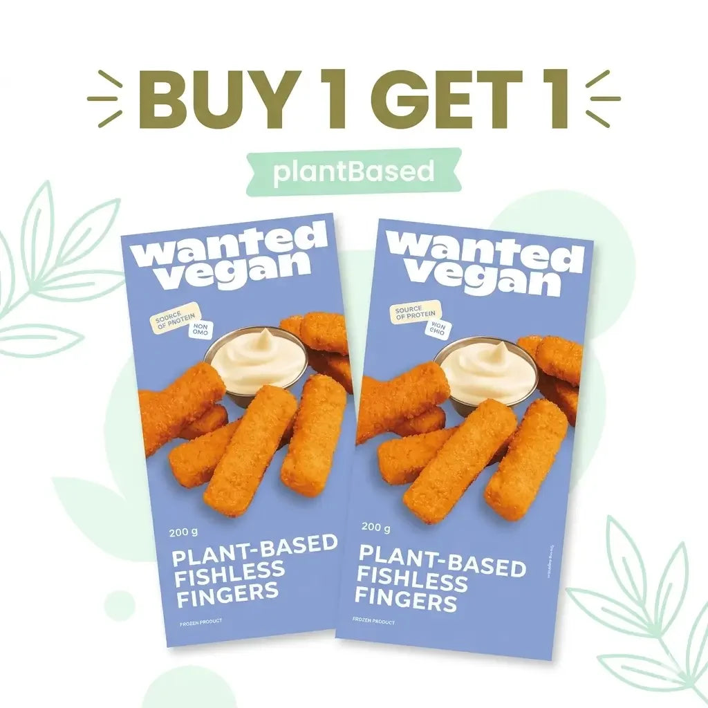 Plant-based fish fingers 1+1