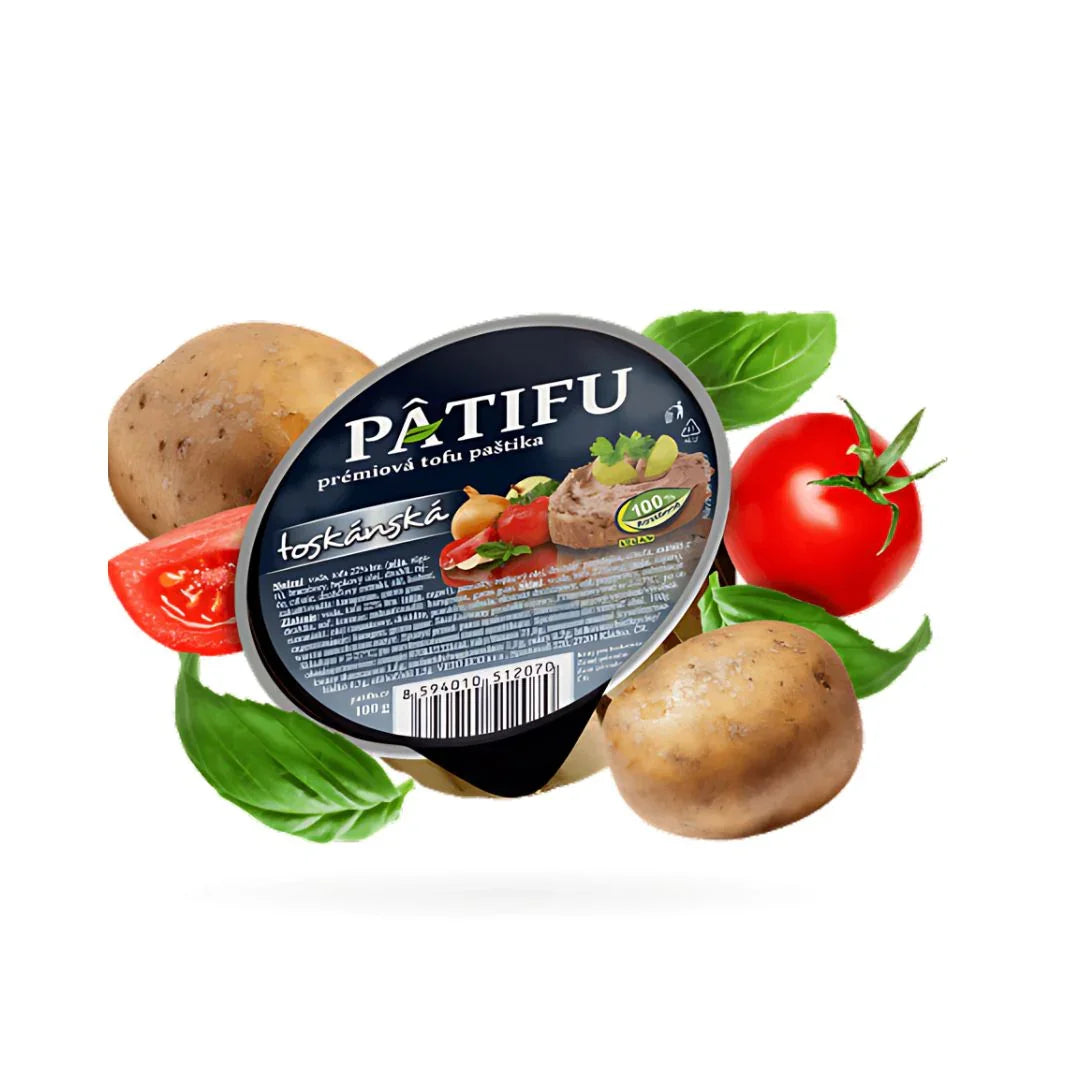 PATIFU plant-based tofu spread with potato, tomato, basil and vegetables, iPlantBased UAE