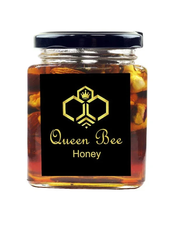 Queen Bee Sidr Honey Mixed With Nuts - 350g