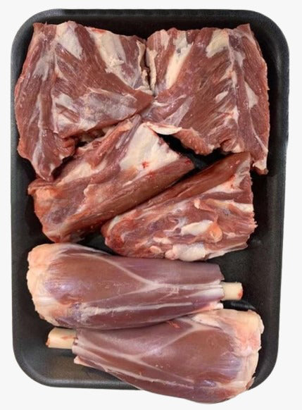 Bone-In Lamb Shoulder Mansaf Large Cut Cube Raised w/o Antibiotics