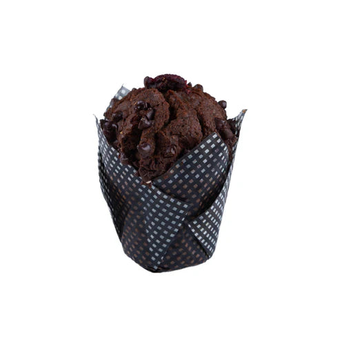 Raspberry Dark Belgian Chocolate Skinny Muffin Box (6 pc)