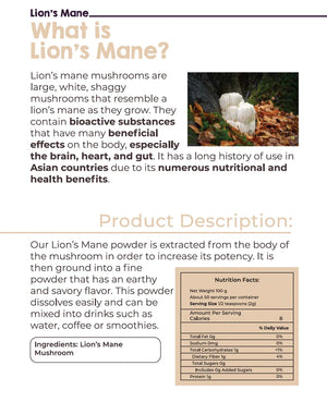 Livsmart Organic Lions Mane 100g