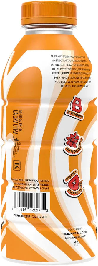 Prime Hydration Drink Orange Swirl 355ml
