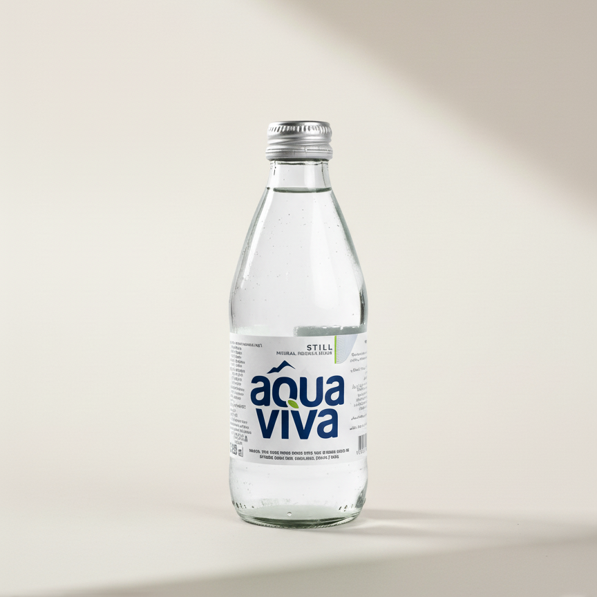 Aqua Viva Still Natural Mineral Water Glass bottle x 24