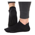 Great Soles - Tab Back Grip Sock - Black/Black
