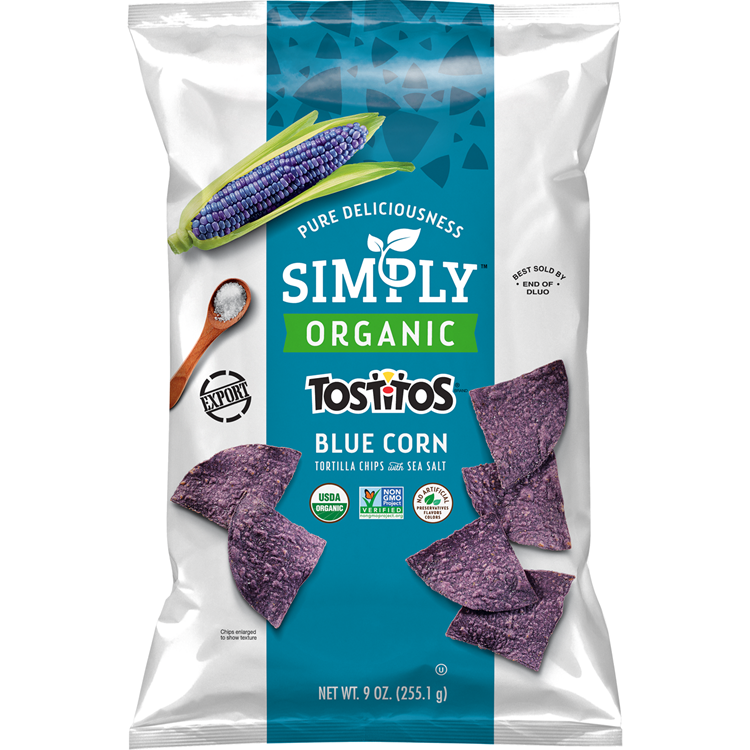 Tostitos Organic Blue Corn Tortilla Chips 9 OZ (255g) - Export