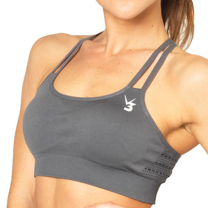 V3 Apparel Seamless Sports Bra - Grey