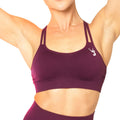 V3 Apparel Seamless Sports Bra - Wine Red