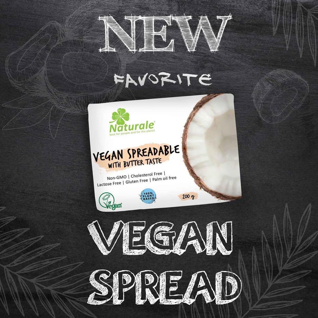 Naturale vegan spreadable product with butter taste
