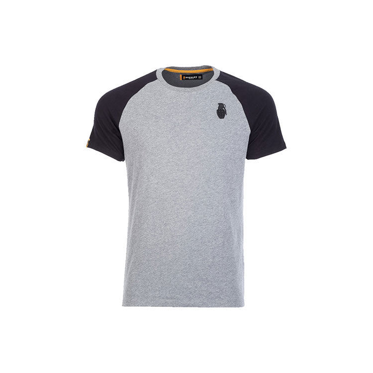 Grenade Inception Raglan T-Shirt - Charcoal/Black Activewear