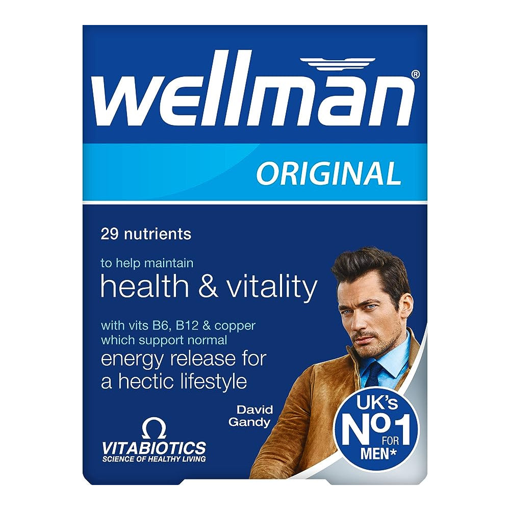 VitaBiotics Wellman - Health, Vitality & Energy Release Daily Health Support